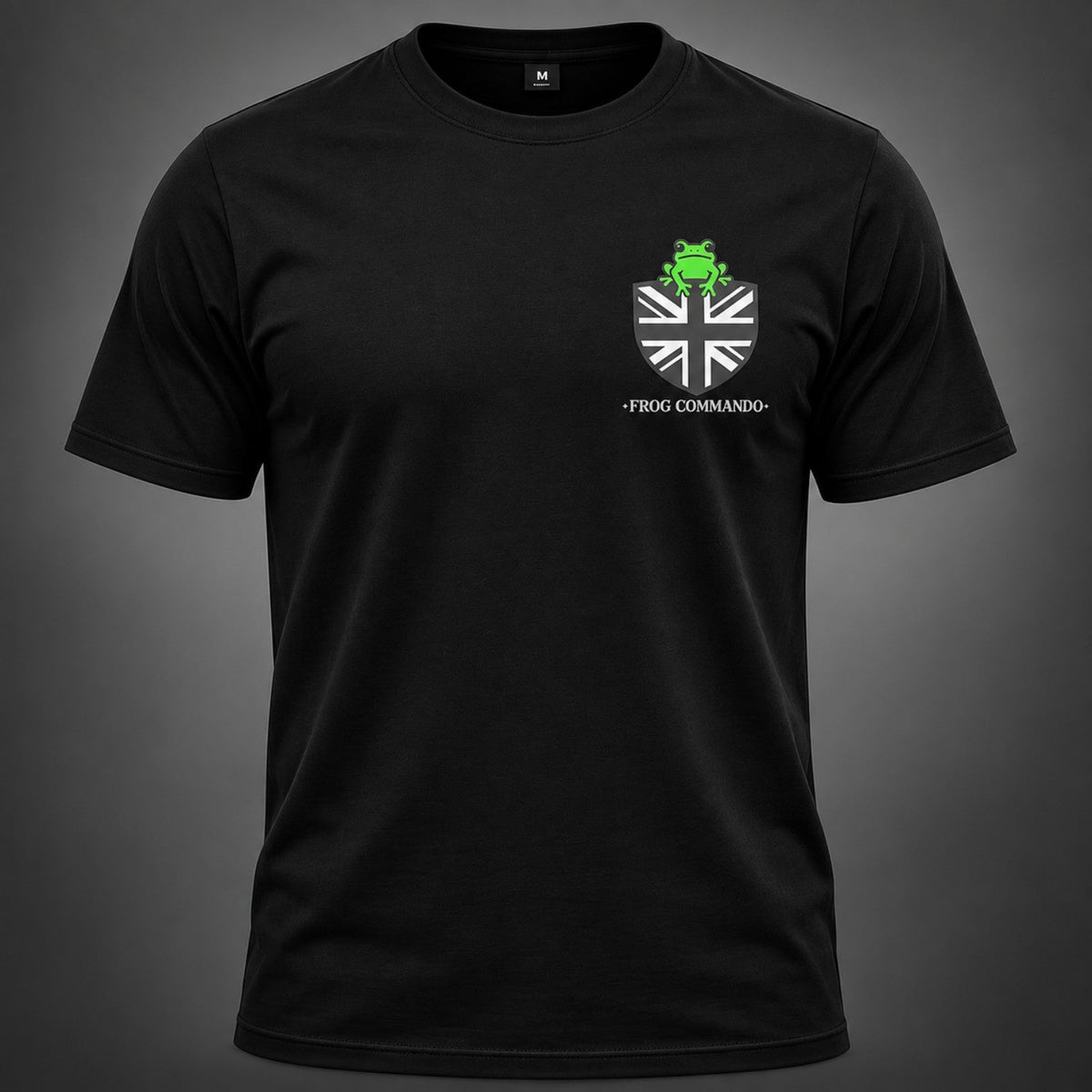 Black Frog Commando Classic T-Shirt with signature chest logo