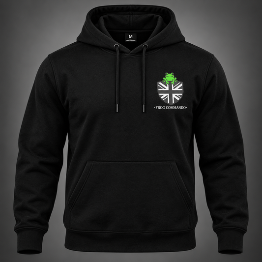 lack Frog Commando Premium Hoodie with signature logo