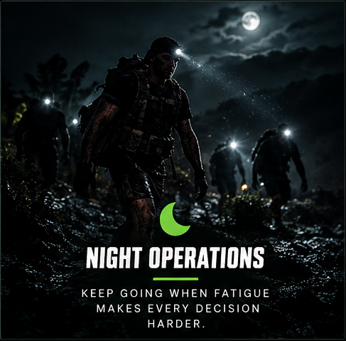 Night operations challenge concept